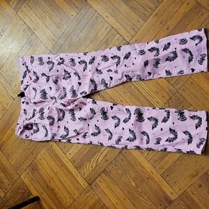 Pink Bat print Pants